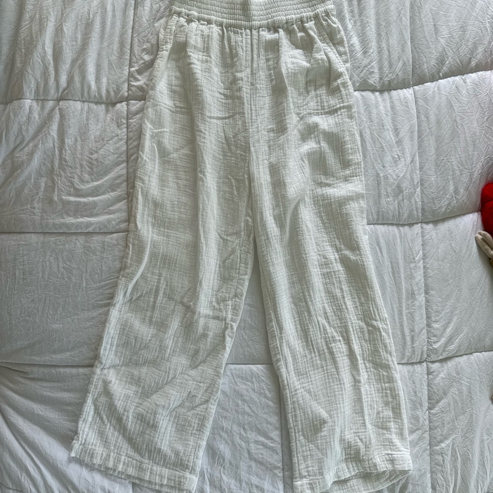 White Linen Pants